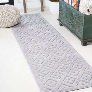 Zachariah neutral Diamond Trellis Indoor/outdoor Area Rug