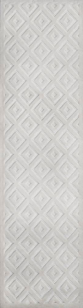 Zachariah neutral Diamond Trellis Indoor/outdoor Area Rug