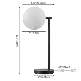 Brooklyn 20.5" Metal/Marble LED Table Lamp