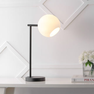 Brooklyn 20.5" Metal/Marble LED Table Lamp