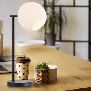 Brooklyn 20.5" Metal/Marble LED Table Lamp