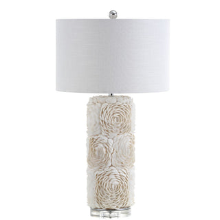 Kendrick 28.5" Seashell/Resin/Crystal LED Table Lamp