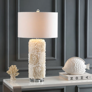 Kendrick 28.5" Seashell/Resin/Crystal LED Table Lamp