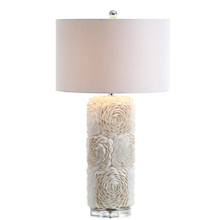 Kendrick 28.5" Seashell/Resin/Crystal LED Table Lamp