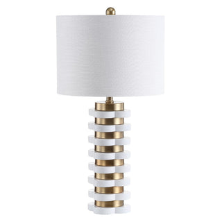 Ryder 26.5" Quatrefoil Striped Resin LED Table Lamp