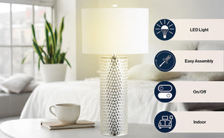 Jake 30" Glass LED Table Lamp