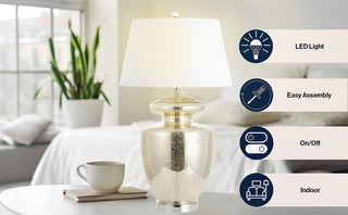 Martin 31" Glass LED Table Lamp