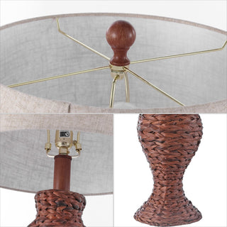 Kyla 31" Seagrass Weave LED Table Lamp