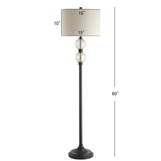 Dolorosa 60" Glass/Metal LED Floor Lamp