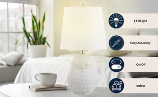 Leslie 20.5" Ceramic Mini LED Table Lamp