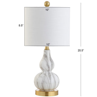 Aliza 20.5" Mini Glass LED Table Lamp