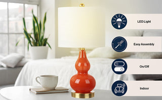 Aliza 20.5" Mini Glass LED Table Lamp