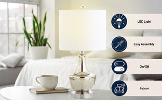 Carlos 20" Mini Glass LED Table Lamp