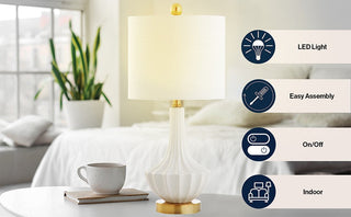 Omari 21.5" Ceramic Mini LED Table Lamp