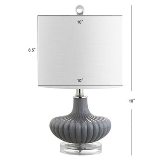 Tori 18" Glass and Lucite LED Table Lamp