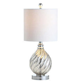 Paradise 20.5" Glass/Metal LED Table Lamp