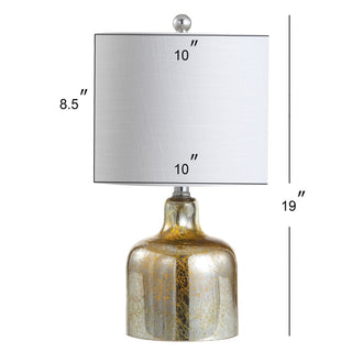 Javor 19" Glass Bell LED Table Lamp