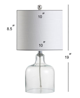 Javor 19" Glass Bell LED Table Lamp