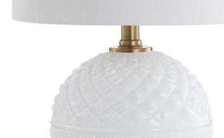 Delhi 20.5" Glass/Metal LED Table Lamp