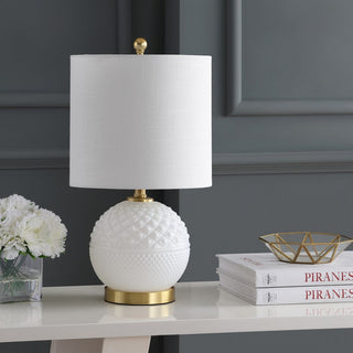 Delhi 20.5" Glass/Metal LED Table Lamp