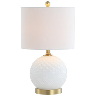 Delhi 20.5" Glass/Metal LED Table Lamp