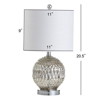 Grafton 20.5" Glass/Metal LED Table Lamp