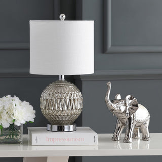 Grafton 20.5" Glass/Metal LED Table Lamp