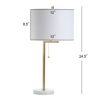 Orchard 24.5" Metal/Marble LED Table Lamp