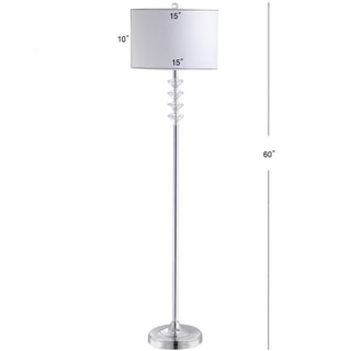 Kylan 60.5" Crystal/Metal LED Floor Lamp