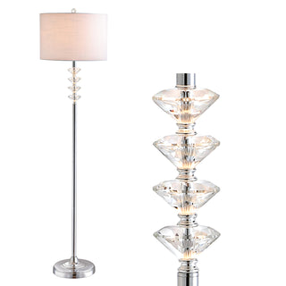 Kylan 60.5" Crystal/Metal LED Floor Lamp