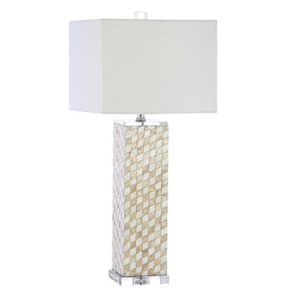 Rose 30.5" Seashell/Crystal LED Table Lamp