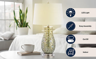 Niko 28" Seashell LED Table Lamp