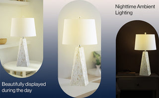 Niko 28" Seashell LED Table Lamp