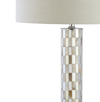 Crystal 63.5" Seashell Mosaic LED Floor Lamp