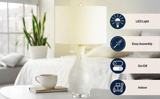 Daisy 26.5" Seashell LED Table Lamp