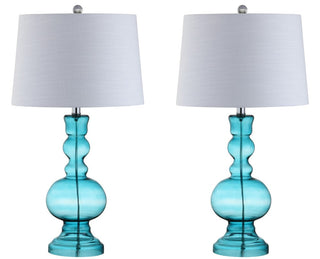 Kelly 28.5" Glass LED Table Lamp, Set of 2