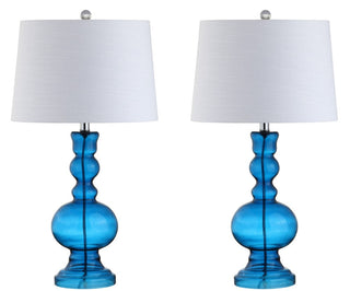 Kelly 28.5" Glass LED Table Lamp, Set of 2