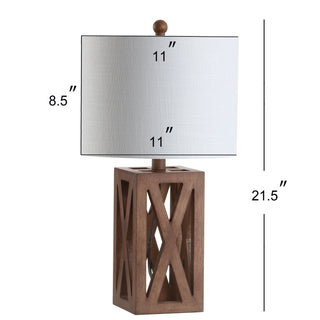 Bullfinch 21.5" Wood LED Table Lamp