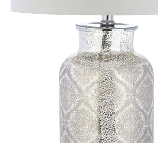 Dax 24.5" Trellis Pattern Glass LED Table Lamp