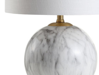 Wren 21.5" Faux Marble Resin LED Table Lamp