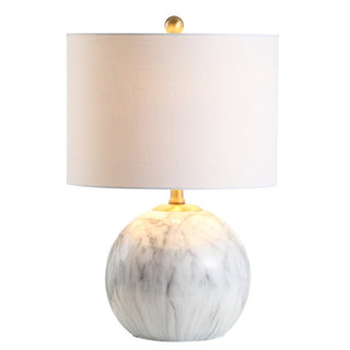 Wren 21.5" Faux Marble Resin LED Table Lamp