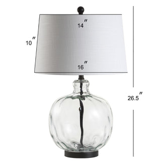 Cardinal 26.5" Glass/Metal LED Table Lamp