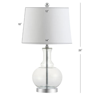 Noa 25" Glass LED Table Lamp, Set of 2