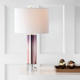 Amber 27" Glass/Crystal LED Table Lamp