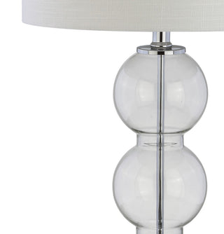 Max 27" Glass Triple-Sphere LED Table Lamp, Set of 2