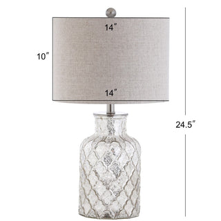 Jacob 24.5" LED Glass Table Lamp, Set of 2