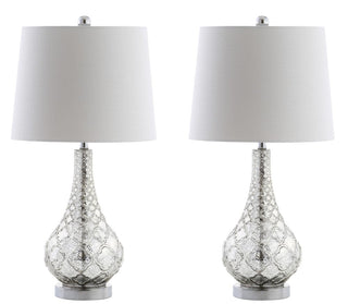 Calvin 25.5" Glass LED Table Lamp, Set of 2