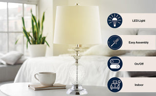 Sean 24" Glass LED Table Lamp