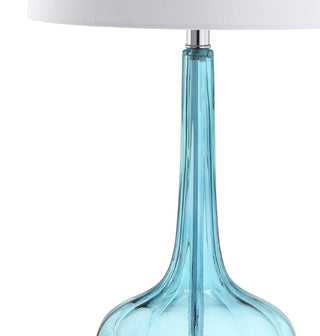 Sophia 28.5" Glass Teardrop LED Table Lamp, Set of 2