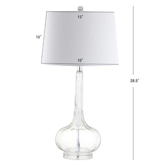 Sophia 28.5" Glass Teardrop LED Table Lamp, Set of 2